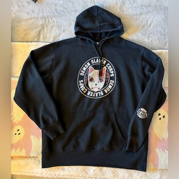 Set of 2 Graphic Pull Over Hoodies - Demon Slayer & Venom - Picture 2 of 4